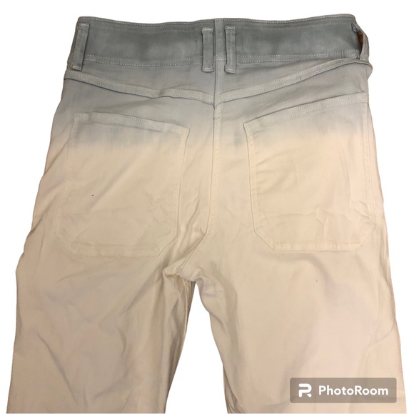 We The Free Free People high rise straight leg Blue White jeans Pants size 29 - Picture 4 of 6